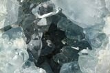 Crystal Filled Celestine (Celestite) Heart Geode - Madagascar #126647-1